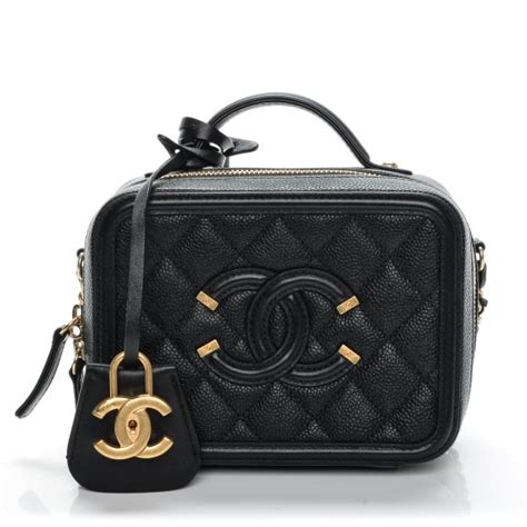 chanel pick me up vanity case|CHANEL Caviar Quilted Small Pick Me Up Vanity Case Black .